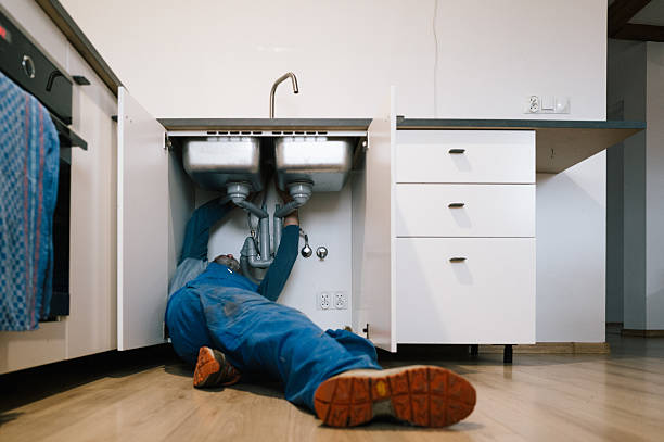Professional Leak Detection technician working in Woodworth, WI